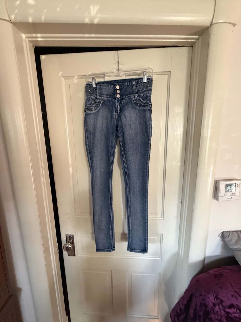 Mitzi Michel Women's Blue High Waist Skinny Jeans Size 9